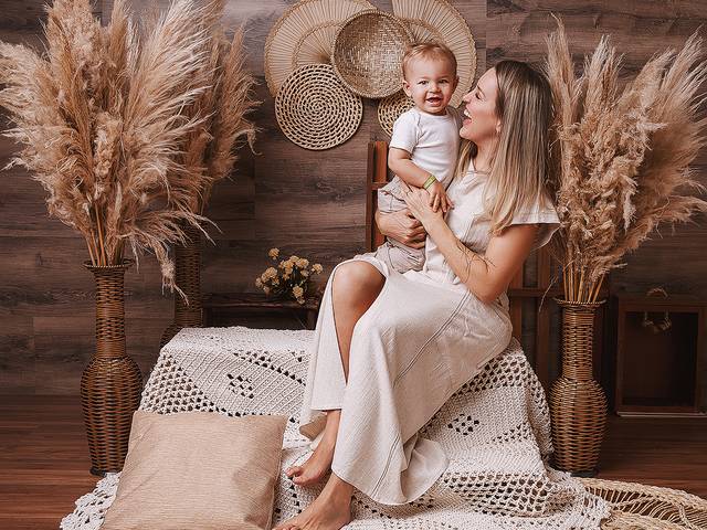 Infantil de Ensaio dia das Mães da Fran, Theo e Noah