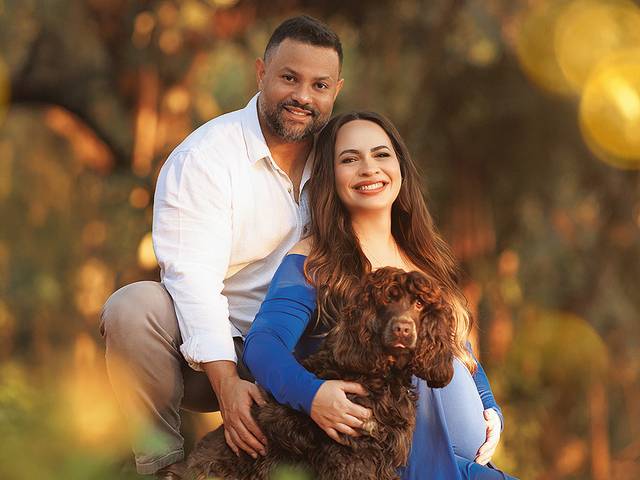 Gestantes de Aline, Marcelo  e Dom à espera do Leonardo