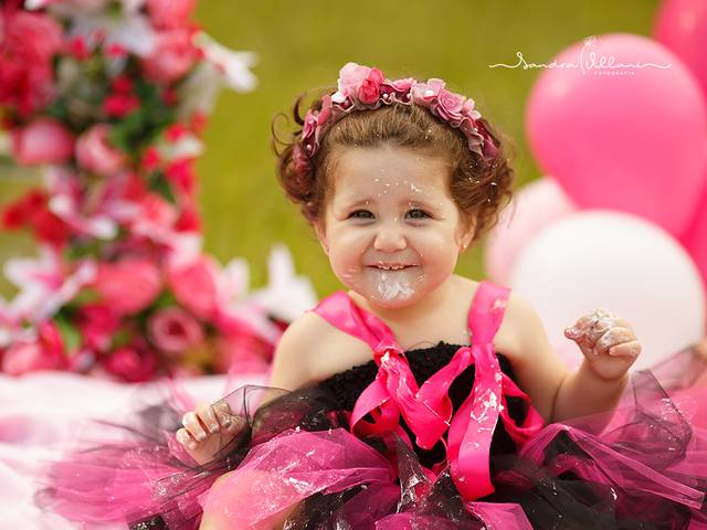 Infantil de Ensaio Primeiro Aninho da Emily