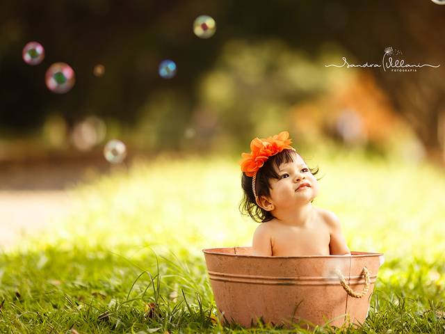 Infantil de Ensaio Primeiro Aninho da Helena