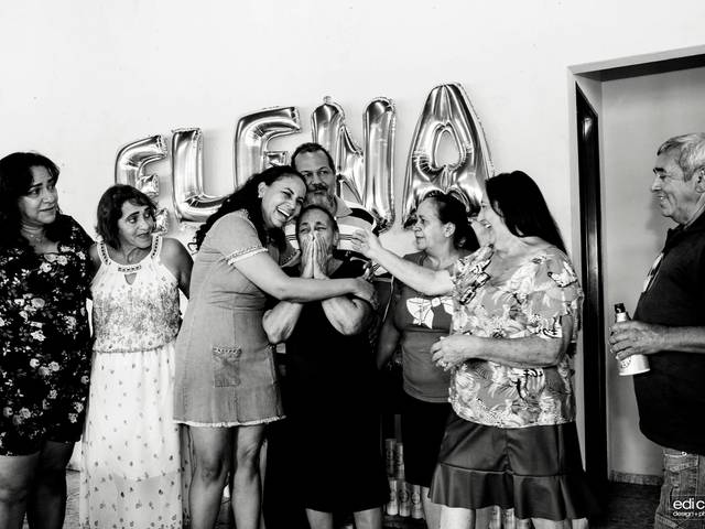 Aniversário de Aniversário Elena 80 anos