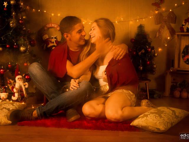 Ensaio de casal de Ensaio de Natal - Livia e João Pedro