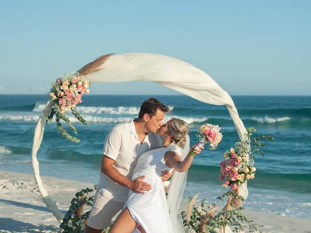Elopement Wedding de Casamento na praia Ana e José