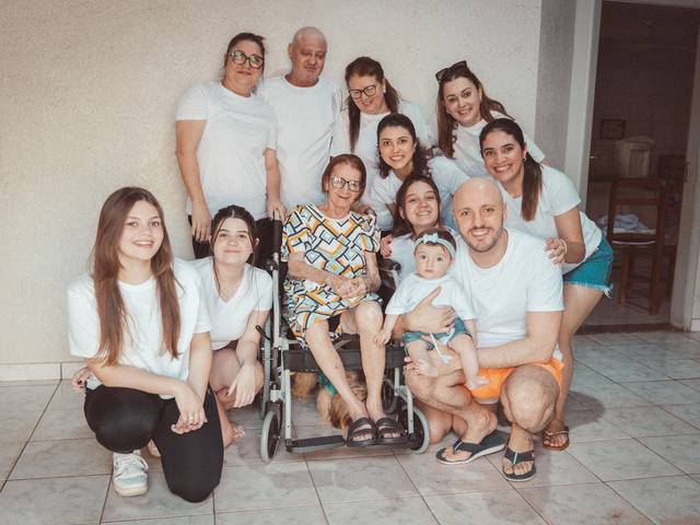 Fotografia Afetiva de 80 anos da Maria Augusta