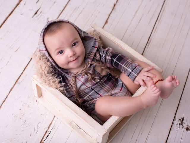 Bebê de Ensaio Bebê Joaquim - 6 meses