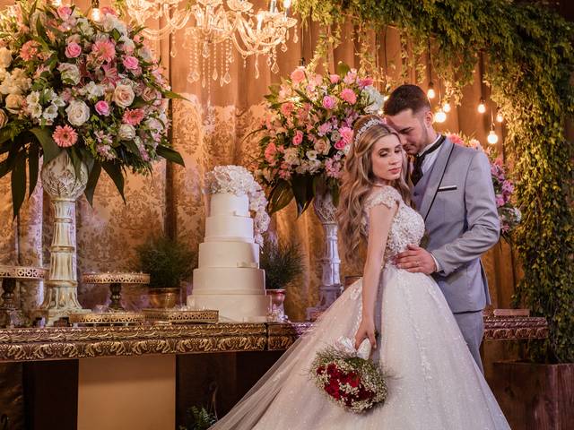 Dia do casamento de Amanda e Luiz 