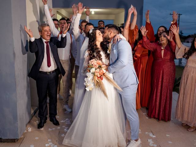 Dia do casamento de Karen e Jeremias