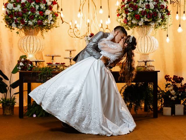 Dia do casamento de Vitória e Cainan 