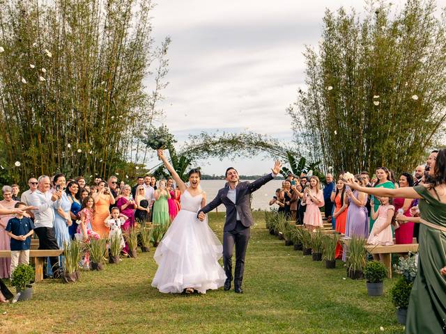 Dia do casamento de Kalitta e Michel