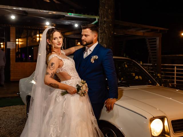 Dia do casamento de Valéria e Bruno