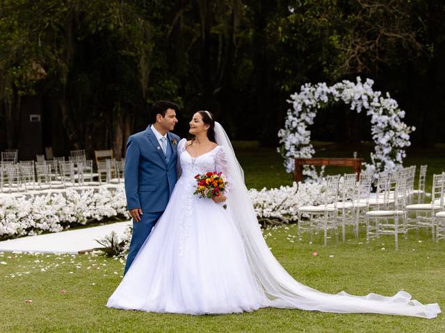 Dia do casamento de Shirley e Adriano