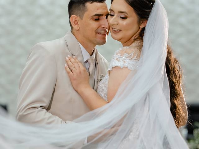 Dia do casamento de Edilene e João