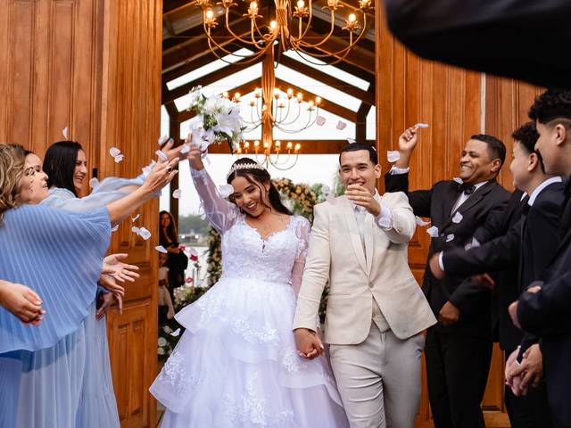 Dia do casamento de Nicolly e Vinícius