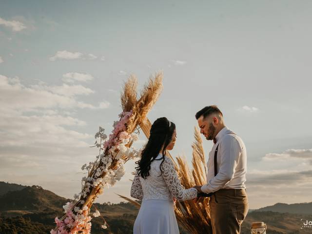 Dia do casamento de Cláudia e Lucas - Elopement Wedding