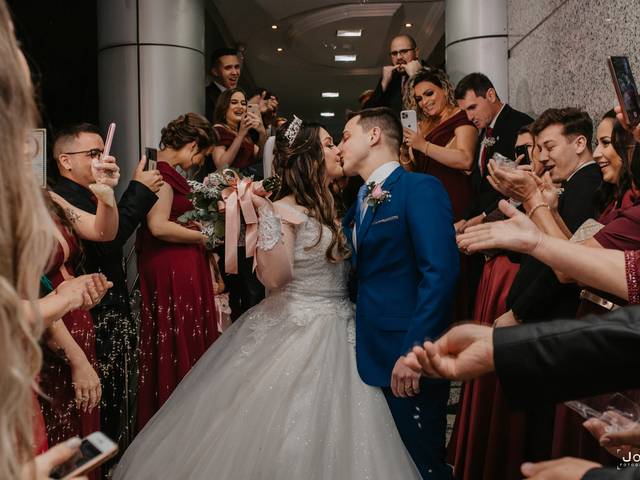 Dia do casamento de Débora e Tiago