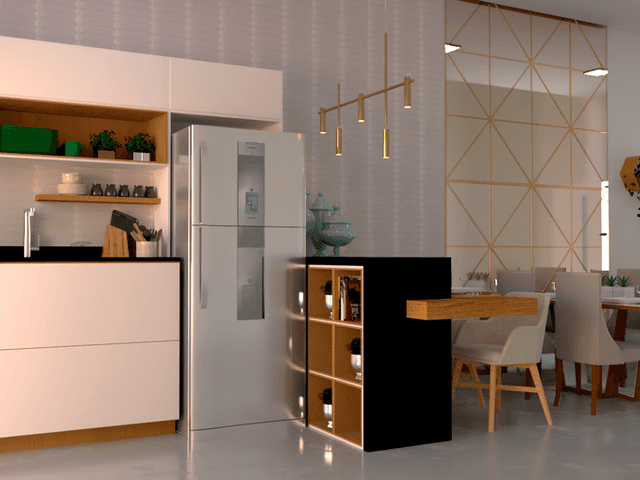 Residencial  de Interiores Casa Popular 