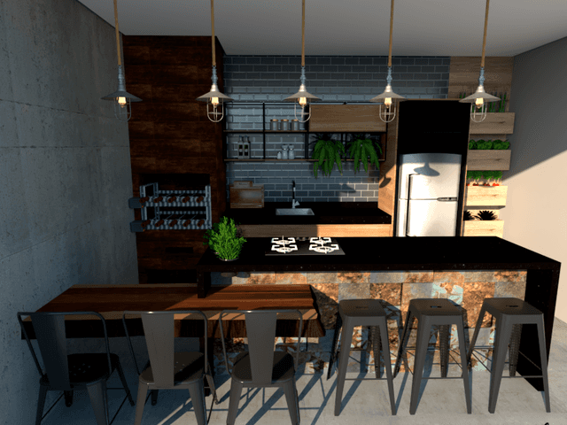 Residencial  de Varanda Gourmet 