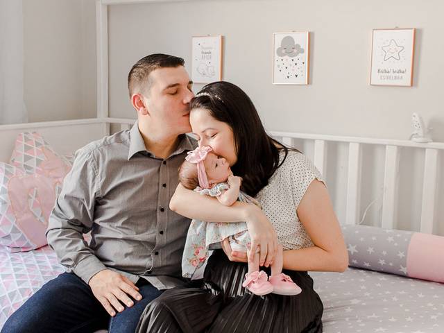 Bebês de Todo amor do mundo no primeiro mês da Ester