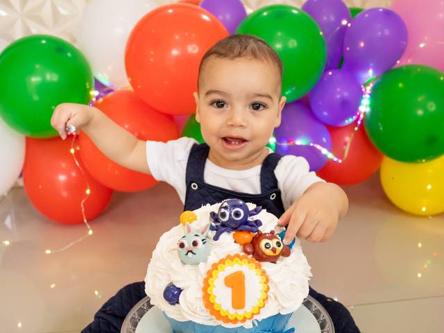 ensaio infantil de Smash the Cake Heitor