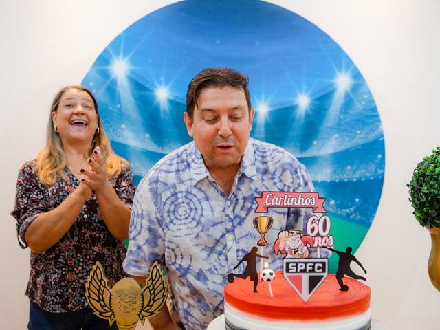 aniversário adulto de Carlinhos 60 anos