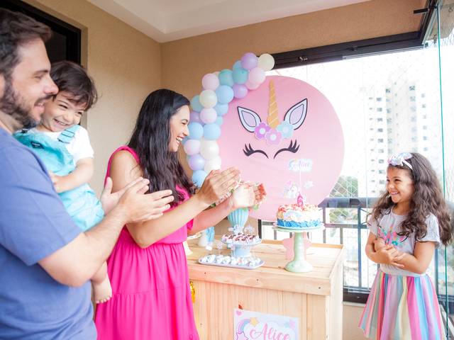 aniversário infantil de Alice faz 6