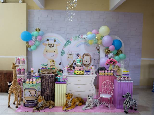 Aniversário de Safari das gêmeas