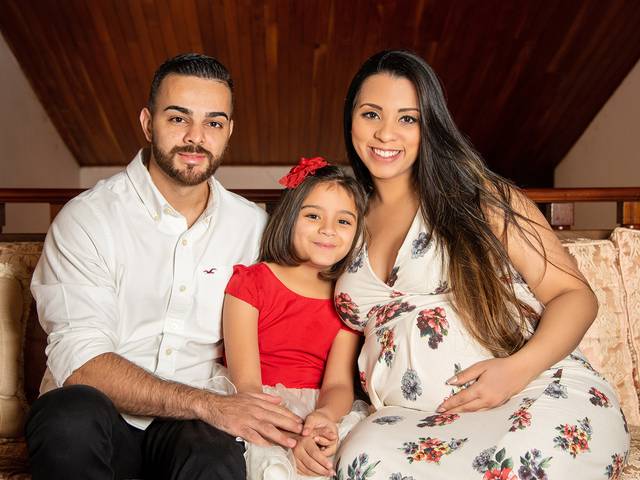 Gestante de Rosa, Sergio e Sophia