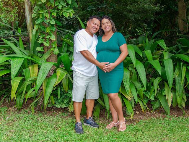 Gestante de Regiane, Zé e Samuel no Forninho