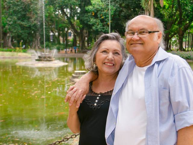 Casal/Família de Bodas de Mármore Maria & José