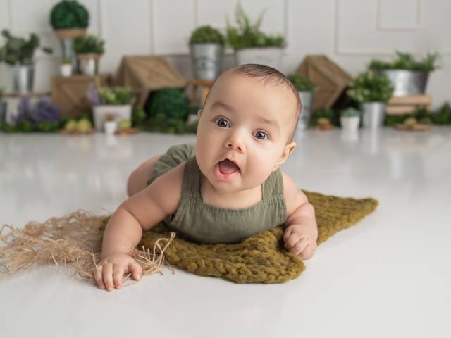 Milestone Session of Kaden's Milestone Session Kiwi Theme