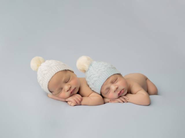 Newborn Session of Twin's Newborn Session - Noah & Pedro