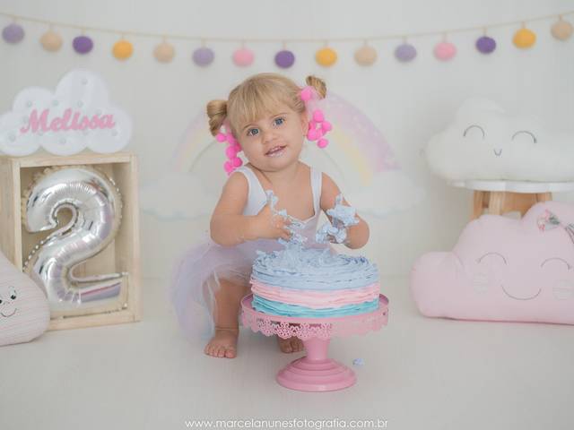Sessão Infantil de Melissa - Smash The Cake - 2 anos