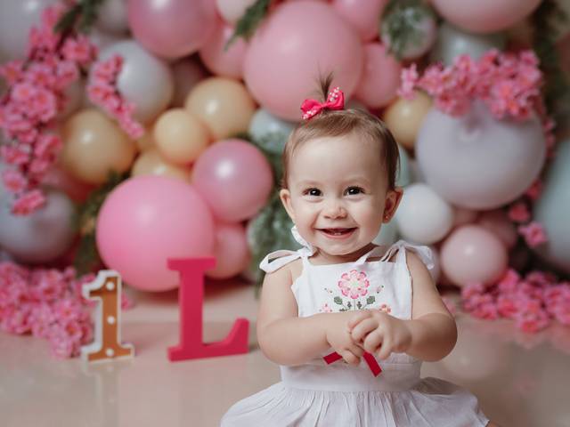 Smash the Cake de Primeiro Aninho de Liz