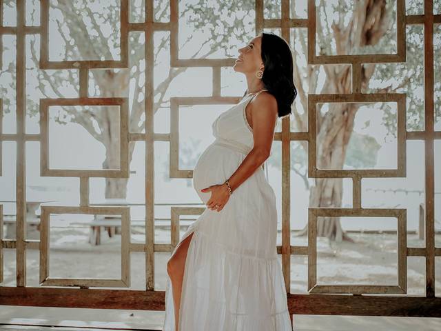 Ensaio Gestante de Linda espera por Rebeca e Mariana