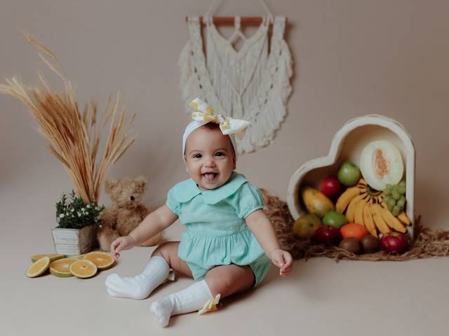 Acompanhamento mensal de bebês de Olívia 6 meses