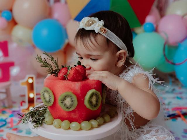 Smash the Cake de 1 aninho de Gabriela