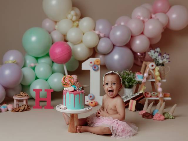 Smash the Cake de 1 aninho de Helena