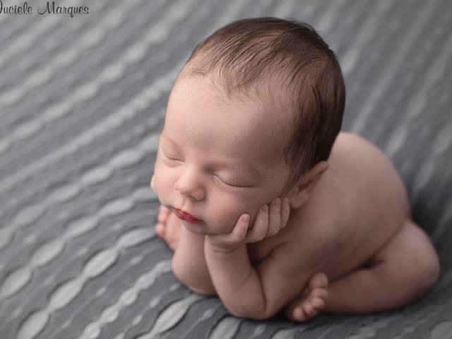 Ensaio newborn de Clever Junior, 7 dias