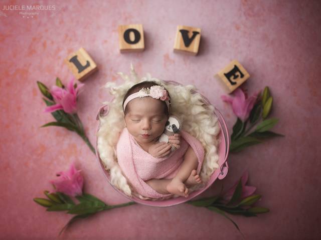 Ensaio newborn de Letícia