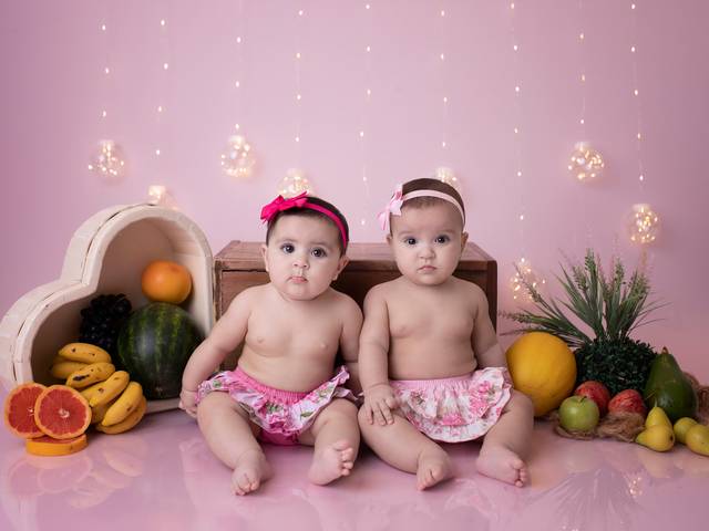 Ensaio bebê de Novos sabores, 6 meses