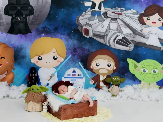 Acompanhamento meninas de Princesa Léia - Starwars 