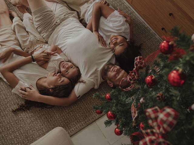 Família de ensaio de Natal - família da Greice