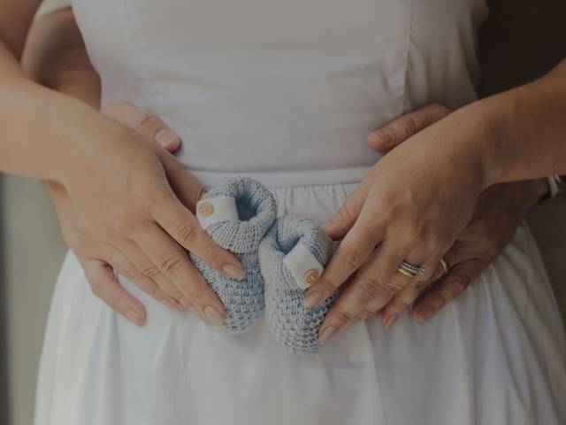 Família de chá revelação intimista