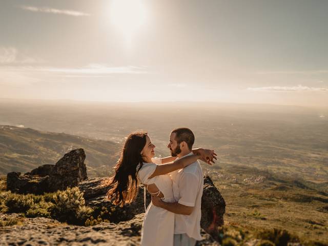Solteiros de Sessão de solteiros da Catarina e do Pedro na Serra da Estrela