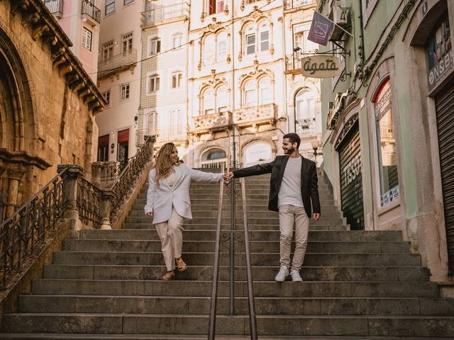 Solteiros de Sessão de solteiros na cidade de Coimbra - Carolina // Rúben