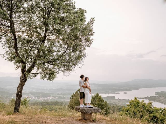 Casamento de Sessão de Solteiros da Ana e do João nos passadiços de Távora