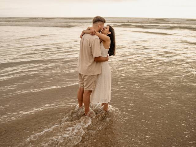 Solteiros de Pré Wedding na praia - Diana e Daniel 