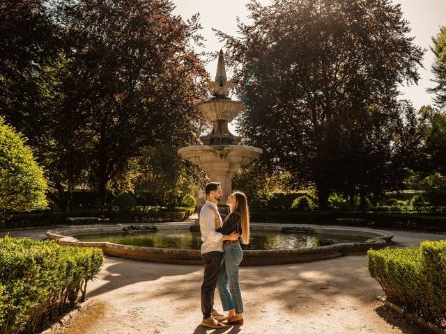 Solteiros de Sessão de solteiros da Rute e do Diogo no Jardim Botânico