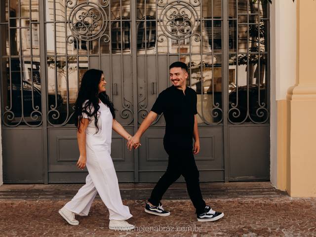 Ensaio Pré-Casamento de Ensaio no Centro de Porto Alegre