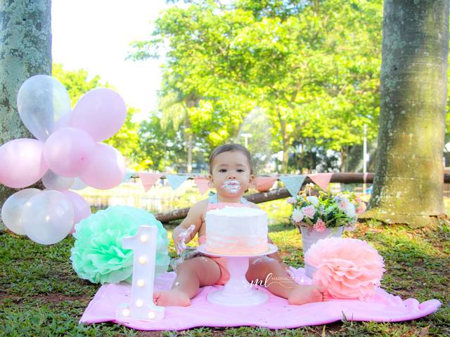 Smash The Cake de Beatriz- 1 ano e 3 meses